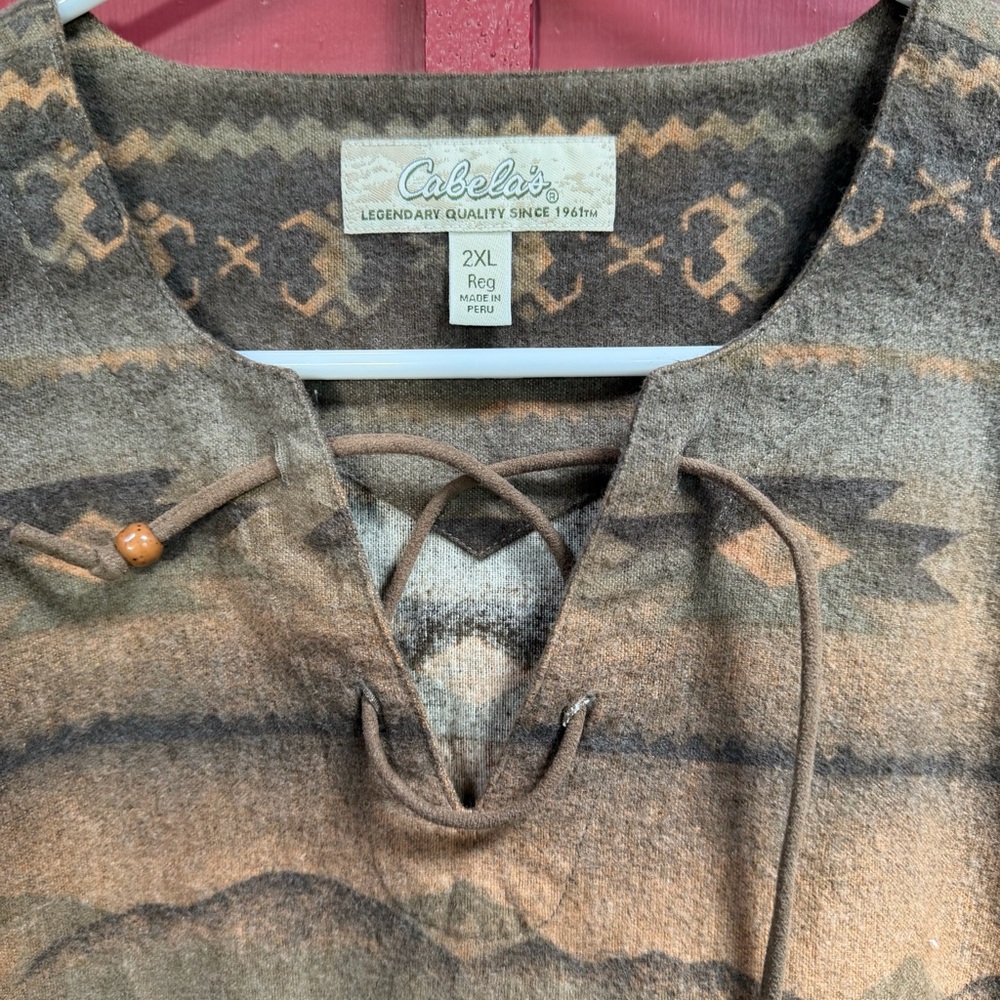 Western Horse Aztec Flannel! Vintage! Like NEW! 🐎 💥 - Picture 3 of 10
